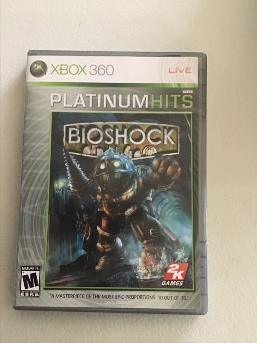 Bioshock Platinum Hits Xbox 360 Complete CIB Great Condition 2K Games US Seller